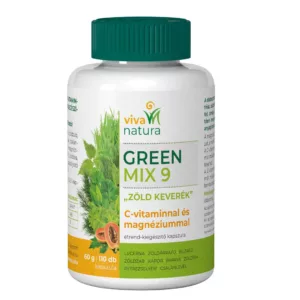 Green Mix 9 étrend kiegészítő kapszula 110 darabos, C vitaminnal és magnéziummal