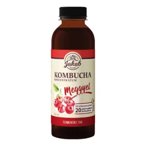 Kombucha koncentrátum meggyes ízesítéssel 500 ml-es kiszerelésben