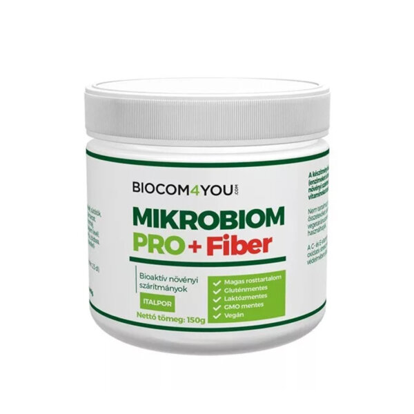 Mikrobiom pro fiber - növényi enzimek és tápláló rostok a bélflórának