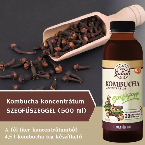 kombucha koncentrátum szegfŰszeggel (500 ml)
