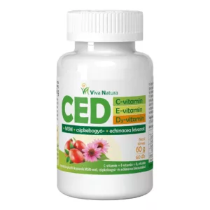 CED C-vitamin, E-vitamin, D3-vitamin étrend-kiegészítő kapszula MSM-mel, csipkebogyó és echinacea kivonatokkal