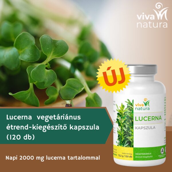 lucerna kapszula vegetáriánus étrend kiegészítő (120 db)