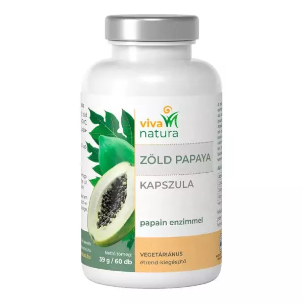 zöld papaya papain enzimmel kapszula (60 db)