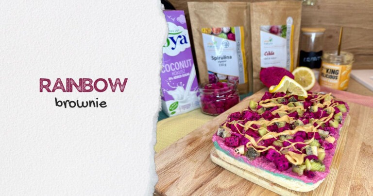 Rainbow brownie elkészítése