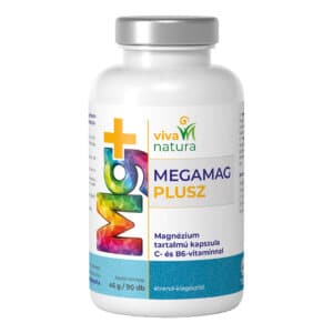 megamag plusz magnézium tartalmú kapszula c és b6 vitaminnal (90 db)